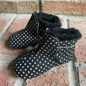 Old Soles Australia baby black sparkle star boots, NWT